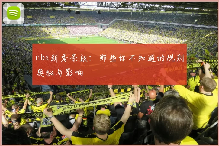 nba新秀条款：那些你不知道的规则奥秘与影响
